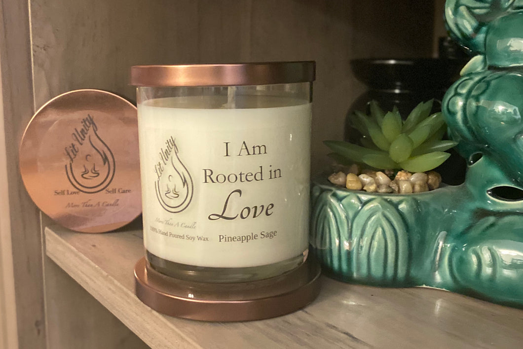 10 Oz Glass Status Jar Hand Poured Soy Wax Candle