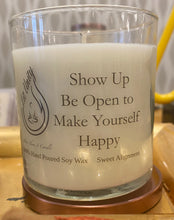 10 Oz Glass Status Jar Hand Poured Soy Wax Candle